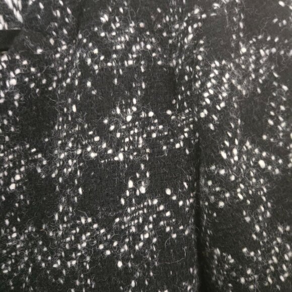 J. Crews Collection Wool Blend Houndstooth Zip Up Academia Lady Jacket Size 12 - Picture 6 of 8